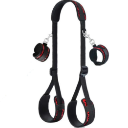 Amazon SM hot diamond pattern leg with adult open restraint handcuffs