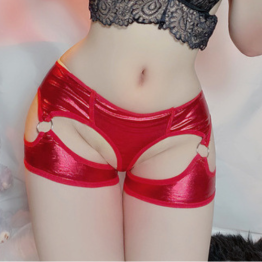 Cross-border sexy lingerie women's patent leather underwear T pants