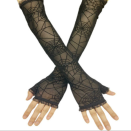 High Elastic Diamond Fishnet Gloves