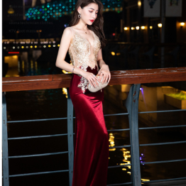 LONG SHINY PARTYWEAR