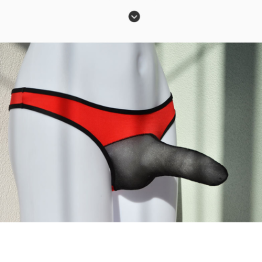 men's underwear sexy bullet separation transparent mesh breathable thong