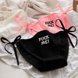 pure desire style sweet sexy cotton lace-up cotton PANTY