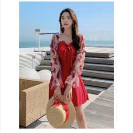 Short beach partywear dress with short pants